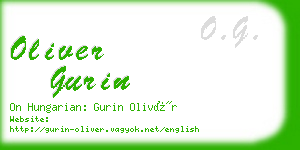 oliver gurin business card